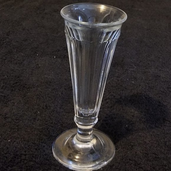 Vintage 50's Cut Glass Bud Vase Pedestal - Picture 1 of 7